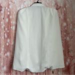 Nasty Gal  White Open Front Cape Blazer Size S Photo 5