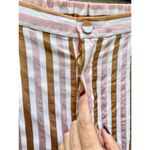 Frame Short Sleeve Striped Crop Top&Wide Leg Pants Set Copper Multi Womens Small Photo 8