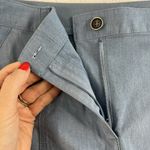 Chico's  1 US M 8 Capri Pants Women’s Blue Cargo Cropped Flat Front Casual Stretch Photo 4