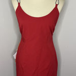 Heron Preston New  Red Carabiner Mini‎ Dress Sz 40 Photo 0