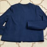 J. McLaughlin  Fanning Jacket Blazer Braided Trim Navy Blue, Size Small Photo 13