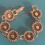 Signed Vintage Coro Bracelet Gold Tone with Aurora Borealis Rhinestones Photo 5