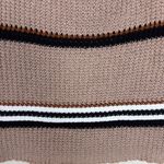 Lush Clothing Lush Crochet Tan and Black Striped Cropped Tank Size Small Photo 1