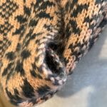 Renee's NYC Accessories Knit Eternity Scarf Snowflake Pattern Winter Weight Tan Photo 7