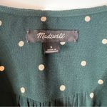 Madewell  Dot Wrap Top in Smokey Spruce Size Small Photo 2