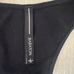 Babaton Black Fitted Backless Tank Top Photo 4