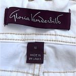 Gloria Vanderbilt Skimmer Capris Womens White Mid Rise Floral Print Size 10 Photo 5