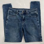 American Eagle Distressed Super Stretch Hi Rise Jegging Jeans Med Blue 6 Womens Photo 7