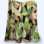 90s/2000s Y2K Fairycore Whimsical Pastel Floral Midi Flowy Skirt Green Brown Black #coquette Size 20W Photo 0