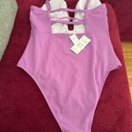 Cupshe Women's Stylish Purple Plunging Neckline One-piece Swimsuit - Cupsh.. Photo 9