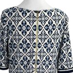 Eliza J Three Qtr Sleeve Print Sheath Dress Size 8 Navy Pink Photo 4