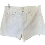 Reformation - Dixie High Rise White Jean Shorts Sz 27 Photo 4