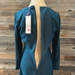 Parker NWT  Teal Long Sleeve Knot Front Dress Size Small Photo 10