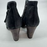 Paul Green  Malibu Sliced Zip Bootie Black Nubuck Leather Ankle Sz 10 EU40.5 Photo 9