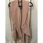 CAROLINA BELLE Women's Pink Sleeveless Shawl Collar Tie Waist Vest Blazer M Size M Photo 3