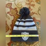 NFL Never worn: Gray Raiders Beanie with Pom Pom Photo 2