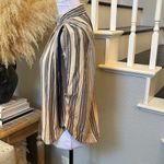 Free People  Baby Blues Stripe Button Down Shirt Top Size Small Photo 4