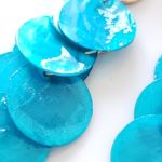 ZARA New!  Natural Shell Earrings Photo 3