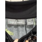 Apt. 9  Stretch Green/Blk Palms Gems Sleeveless Midi Dress‎ Ruffle Size Large Photo 2