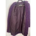 Jil Sander  Purple Mohair Wool Blend Long Coat Button Front Size DE 38/ US 8 Photo 4
