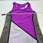 Title Nine Title Nine Racerback Colorblock Purple Athletic Dress Diamalete Golf Size LARGE Photo 4
