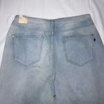 NWT Pilcro Women's Boho Grunge Wide Leg Fray Hem Denim Jeans Size 31 Cotton Blue Photo 9