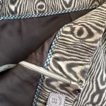 Anthropologie Postage Stamp Wood Grain Brown Watercolor Skirt Academia Twee Fall Photo 6