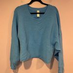 Aerie Blue ribbed  crewneck sweater Photo 0