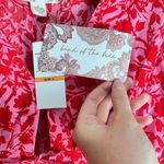 Band Of The Free Pink & Red Floral Flowy Top Photo 5