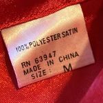 Private Touches Polyester satin pajamas pant set Red Size M Photo 5