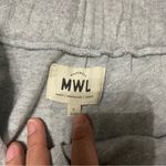 MWL by Madewell Women's Chunky Waffle Straight Leg Sweatpants size L Gray Size L Photo 7