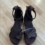 Bed Stu  Carroll Sandals Extra Light‎ Platform Leather Teak Dip Dye Size 7 Photo 1