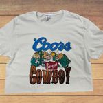 Coors Banquet Cowboy Crop Top White Photo 0