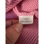 Hello Molly  Chunky Knit Cotton Sweater Pink Cropped Size M Photo 4