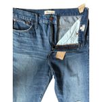 Madewell Knee Rip Classic Straight Jeans Jade Wash Size 33 Photo 10