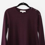 Ann Taylor Loft Button Shoulder Sweater Top Photo 3