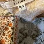 Pleione ‎ Patchwork Look Blouse Size Large Photo 4