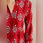 Maeve  Anthropologie Woodland Walk‎ Aztec Print  Button Down Blouse Tunic Size 0 Photo 1