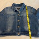 Rue 21 Vintage Y2K  Cropped Stretch Denim Jean Jacket Junior Size Medium Photo 4