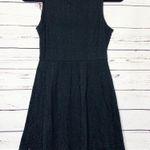 Mossimo Black Crochet Lace Skater Dress Medium Photo 6