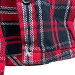 Eddie Bauer Red Plaid Flannel Button Shirt Jacket Shacket Women’s Size Medium Photo 6