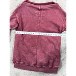 Pilcro  by Anthropologie Washed Burgundy Crewneck Drape Neck Sweatshirt Women M Photo 2