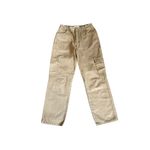 Free People We the Free Green Cargo Straight Leg Pants Photo 3