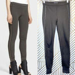 Vince Gray Leather Piped Legging Joggers Photo 1