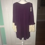 Mini NWT Purple with Fringed Sleeves Dress… Photo 2