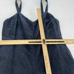 Club Monaco Jumpsuit Womens Size 10 Black Sleeveless Wide Leg Linen Blend Photo 6