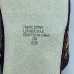 Suzanne Somers Loungewear Collection Slippers Burgundy Gold Beaded House Shoes Size 6 Photo 7