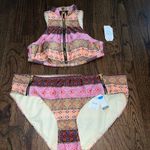 Time And Tru NWT  Bikini Top Size M(8-10) Bottom Size XL(16-18) Junior Size Photo 1