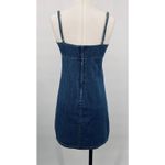 Vintage 90s Y2k American Eagle Denim Mini Dress Cotton Babydoll Empire Waist XS Blue Photo 4