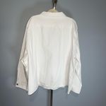 White stretchy denim jacket top blouse Liz & Me woman’s size 5X NWT Photo 2
